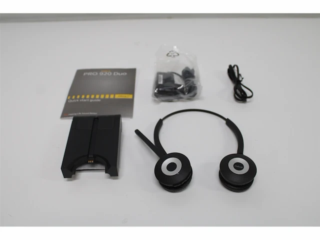 Jabra pro 920 duo headset hoofdband zwart - afbeelding 5 van  5