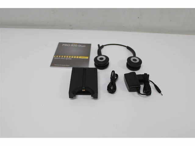 Jabra pro 920 duo headset hoofdband zwart - afbeelding 5 van  5