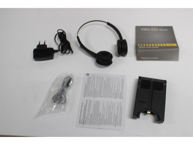 Jabra pro 920 duo headset hoofdband zwart - afbeelding 5 van  5