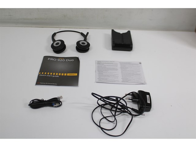 Jabra pro 920 monofone hoofdband hoofdtelefoon duo headset zwart - afbeelding 5 van  5