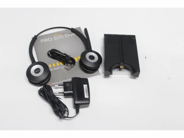 Jabra pro 920 monofone hoofdband zwarte hoofdtelefoon duo - afbeelding 5 van  5