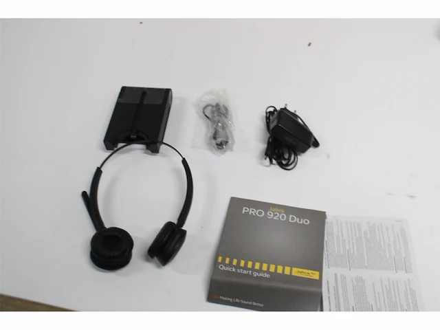 Jabra pro 920 monofone hoofdband zwarte hoofdtelefoon duo - afbeelding 5 van  5