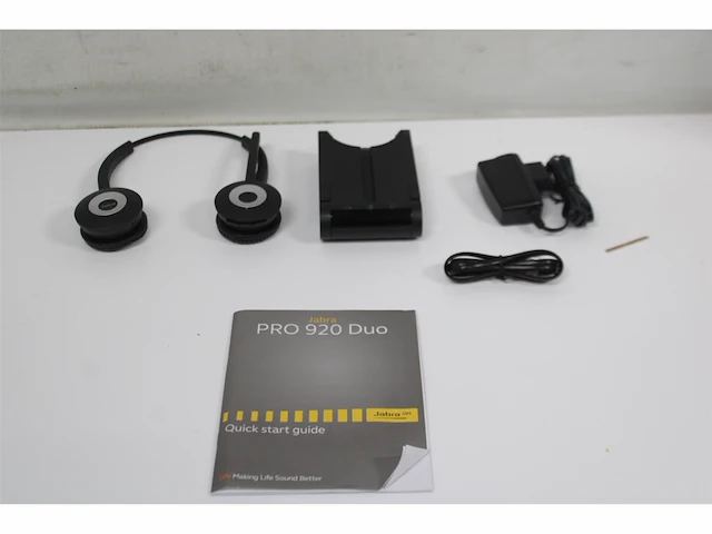 Jabra pro 920 monofone hoofdband zwarte hoofdtelefoon duo - afbeelding 5 van  5