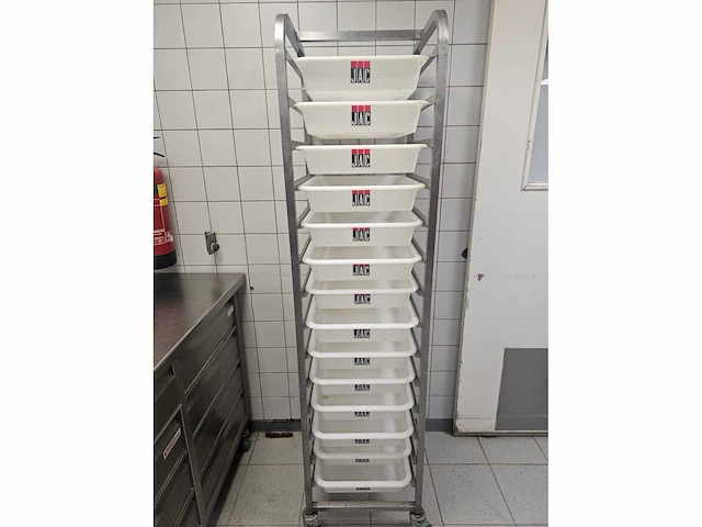 Jac - 14-delige rvs mobiele grondstoffenwagen - afbeelding 2 van  5