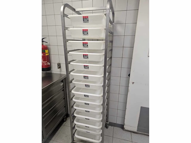 Jac - 14-delige rvs mobiele grondstoffenwagen - afbeelding 3 van  5