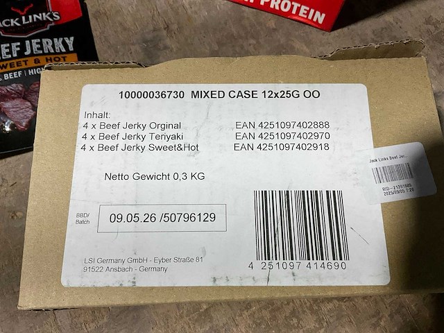 Jack link’s beef jerky (175x) - afbeelding 3 van  5