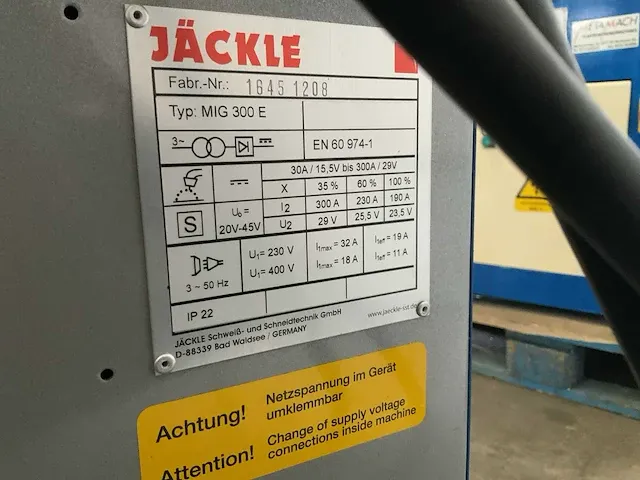 Jäckle mig 300 e lasapparaat - afbeelding 5 van  5