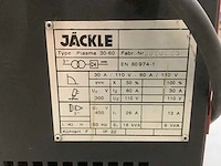 Jäckle plasma 30-60 plasmasnijmachine - afbeelding 4 van  5