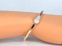Jacob & co - match - rosegouden design armband met natuurlijke diamanten - afbeelding 2 van  11