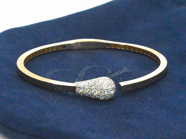 Jacob & co - match - rosegouden design armband met natuurlijke diamanten - afbeelding 3 van  11
