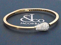 Jacob & co - match - rosegouden design armband met natuurlijke diamanten - afbeelding 4 van  11