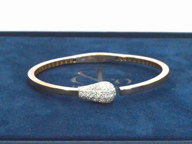 Jacob & co - match - rosegouden design armband met natuurlijke diamanten - afbeelding 9 van  11