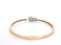 Jacob & co - match - rosegouden design armband met natuurlijke diamanten - afbeelding 8 van  11
