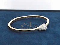 Jacob & co - match - rosegouden design armband met natuurlijke diamanten - afbeelding 10 van  11