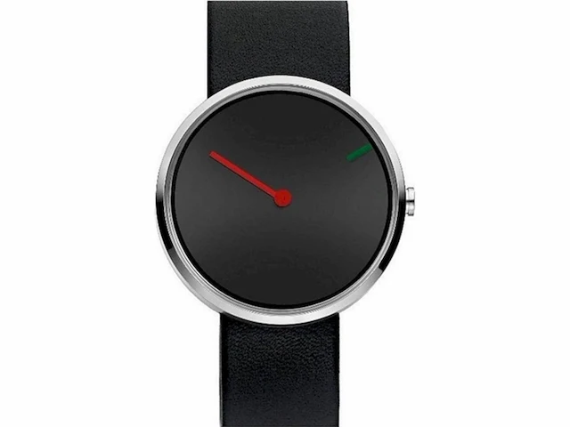 Jacob jensen 250 horloge dames en heren zwart edelstaal - afbeelding 1 van  4