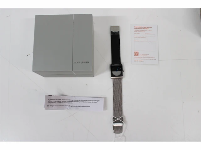 Jacob jensen 525 classic dames horloge zwart diameter 24 mm roestvrij staal - afbeelding 2 van  2