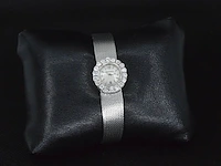 Jaeger le coultre witgouden dames horloge met diamanten - afbeelding 3 van  6