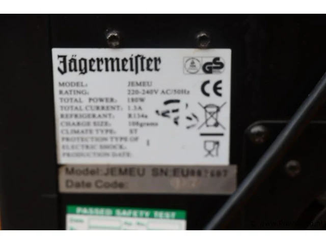 Jägermeister gekoelde tapmachine model jemeu - afbeelding 5 van  6