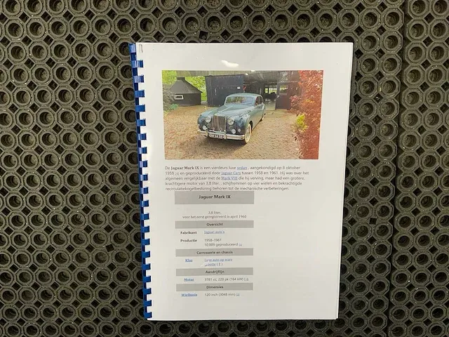 Jaguar - mk ix - oldtimer 1960 - afbeelding 32 van  38