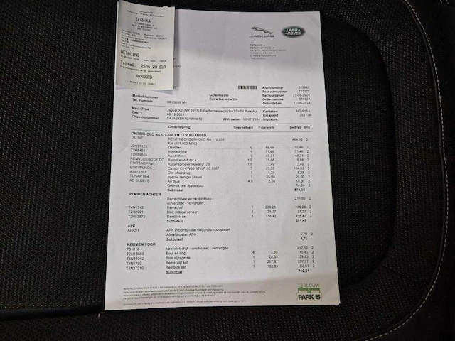 Jaguar xe 2.0 d portfolio automaat; hd-618-l - afbeelding 13 van  21