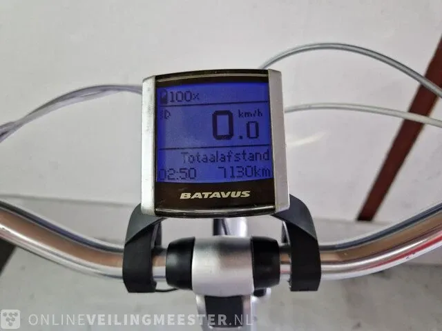 Jakima e-bike/ elektrische fiets batavus, blauw-zilver - afbeelding 3 van  11