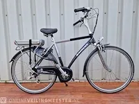 Jakima e-bike/ elektrische fiets batavus, blauw-zilver - afbeelding 1 van  11