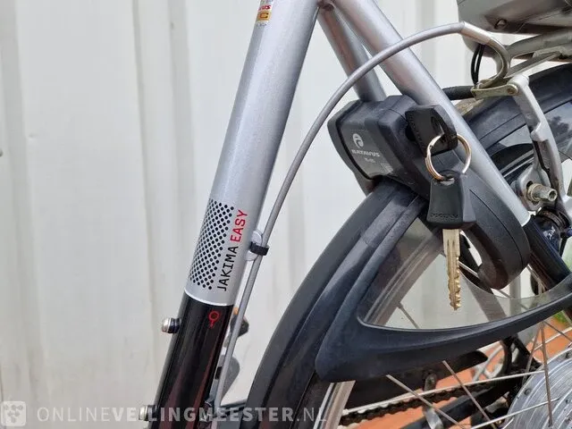 Jakima e-bike/ elektrische fiets batavus, blauw-zilver - afbeelding 10 van  11