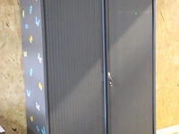 Jalouziedeurkast incl. sleutel - 120x48x199cm - afbeelding 1 van  2