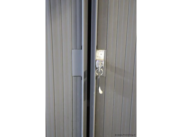 Jalouziedeurkast incl. sleutel - 120x48x199cm - afbeelding 2 van  2