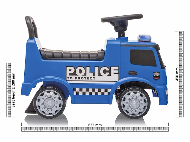 Jamara loopauto politiewagen mercedes benz - afbeelding 1 van  6