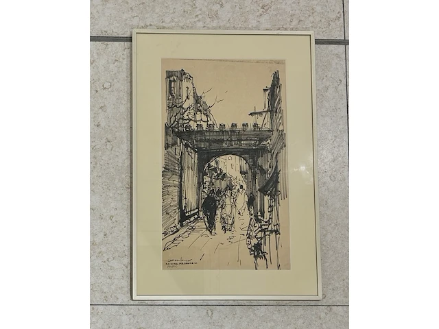 Jan den hengst (1904-1983) - marrakech, tekening - afbeelding 2 van  3
