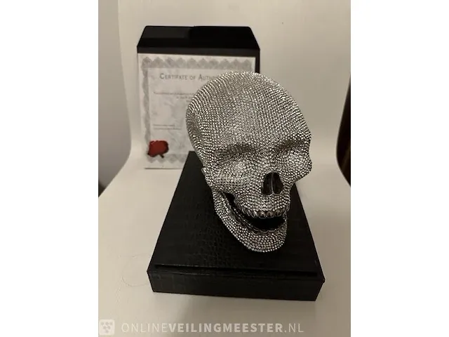 Jan roedema - damian hirst - 10.000 swarovski diamanten skullhead reproductie - afbeelding 1 van  14