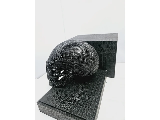 Jan roedema x damian hirst - 10.000 diamanten skullhead reproductie - afbeelding 2 van  11