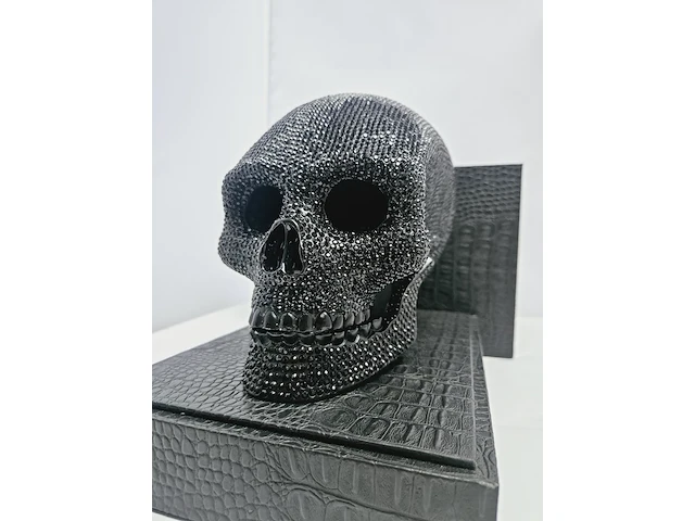Jan roedema x damian hirst - 10.000 diamanten skullhead reproductie - afbeelding 1 van  11