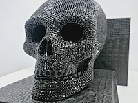Jan roedema x damian hirst - 10.000 diamanten skullhead reproductie - afbeelding 1 van  11