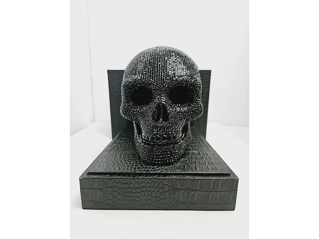 Jan roedema x damian hirst - 10.000 diamanten skullhead reproductie - afbeelding 6 van  11