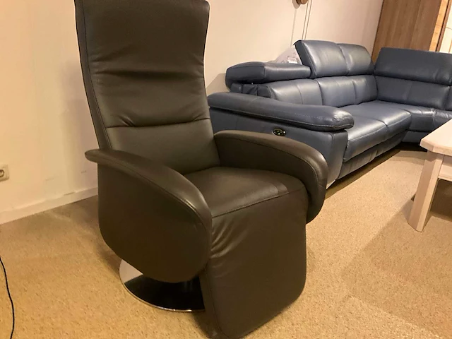 Jan style lederen relaxfauteuil - afbeelding 2 van  5