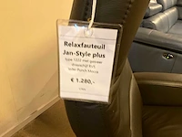 Jan style lederen relaxfauteuil - afbeelding 5 van  5