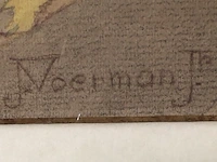 Jan voerman jr. (1890-1976) - herfst bouwjaar 1951, tekening - afbeelding 3 van  3