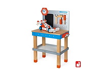 Janod brico'kids j06477 werkbank blauw en rood vanaf 3 jaar - afbeelding 1 van  5