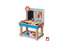 Janod brico'kids j06477 werkbank blauw en rood vanaf 3 jaar - afbeelding 3 van  5