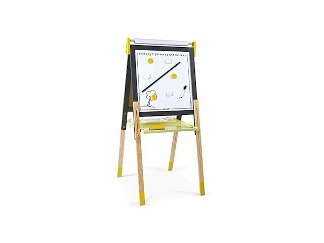 Janod dubbelzijdige magnetisch whiteboard + zwartboard - 13 accessoires inbegrepen - afbeelding 1 van  3