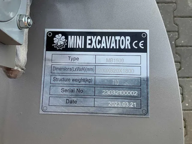 Jansen - mb-1500 - minigraafmachine - 2023 - afbeelding 7 van  15