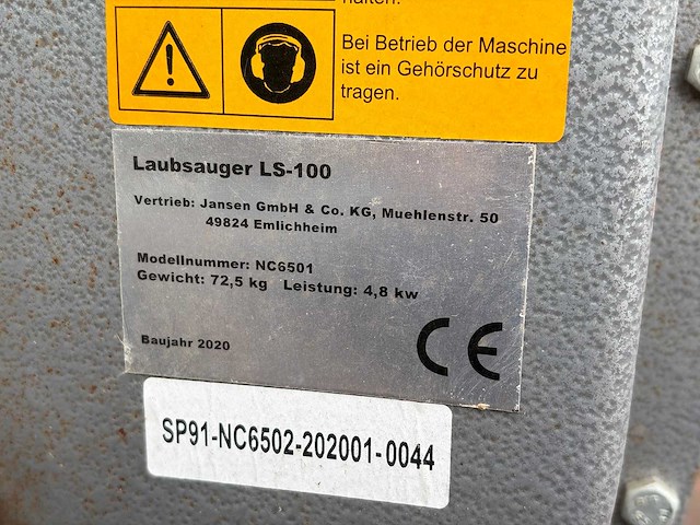 Jansen 202 ls-100 bladzuiger / bladblazer - afbeelding 8 van  9