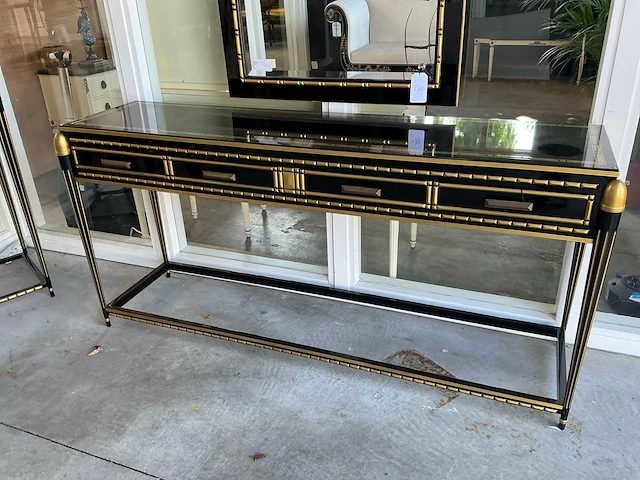 Jansen furniture cairo sidetable met spiegel - afbeelding 2 van  7