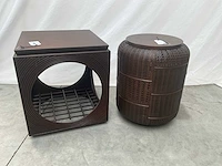 Jansen furniture cali / anse cone une bijzettafel (2x) - afbeelding 1 van  7