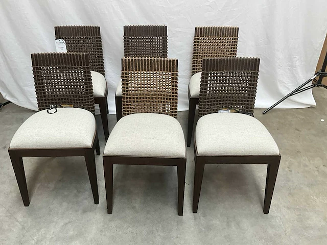 Jansen furniture capri eetkamerstoel (6x) - afbeelding 1 van  7