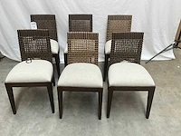 Jansen furniture capri eetkamerstoel (6x) - afbeelding 1 van  7
