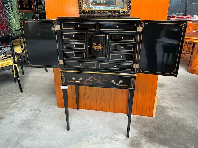 Jansen furniture chinoiserie juwelenkast - afbeelding 1 van  8