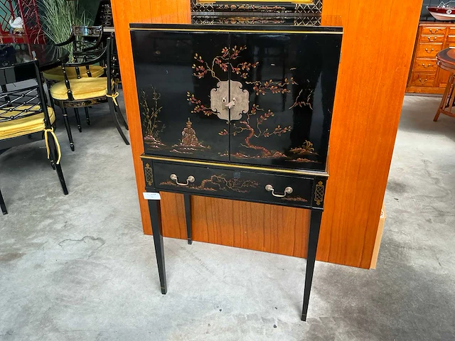 Jansen furniture chinoiserie juwelenkast - afbeelding 2 van  8
